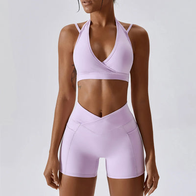 Sorrento Two Piece Seamless Workout Set with Sports Bra | Various