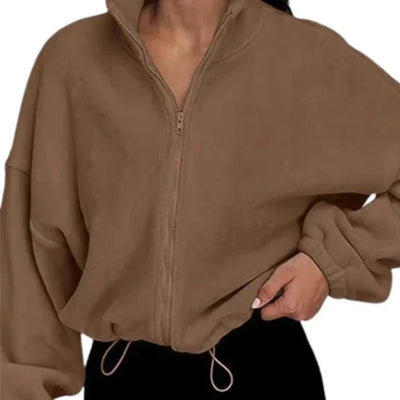 Monaco Women's Stand Up Collar Activewear Fleece with Zipper | Various