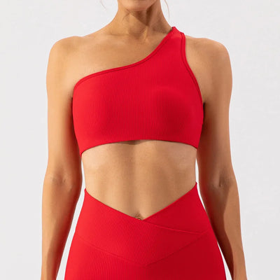 Jura Two Piece Women's Activewear Set with One Shoulder Bra Top | Various