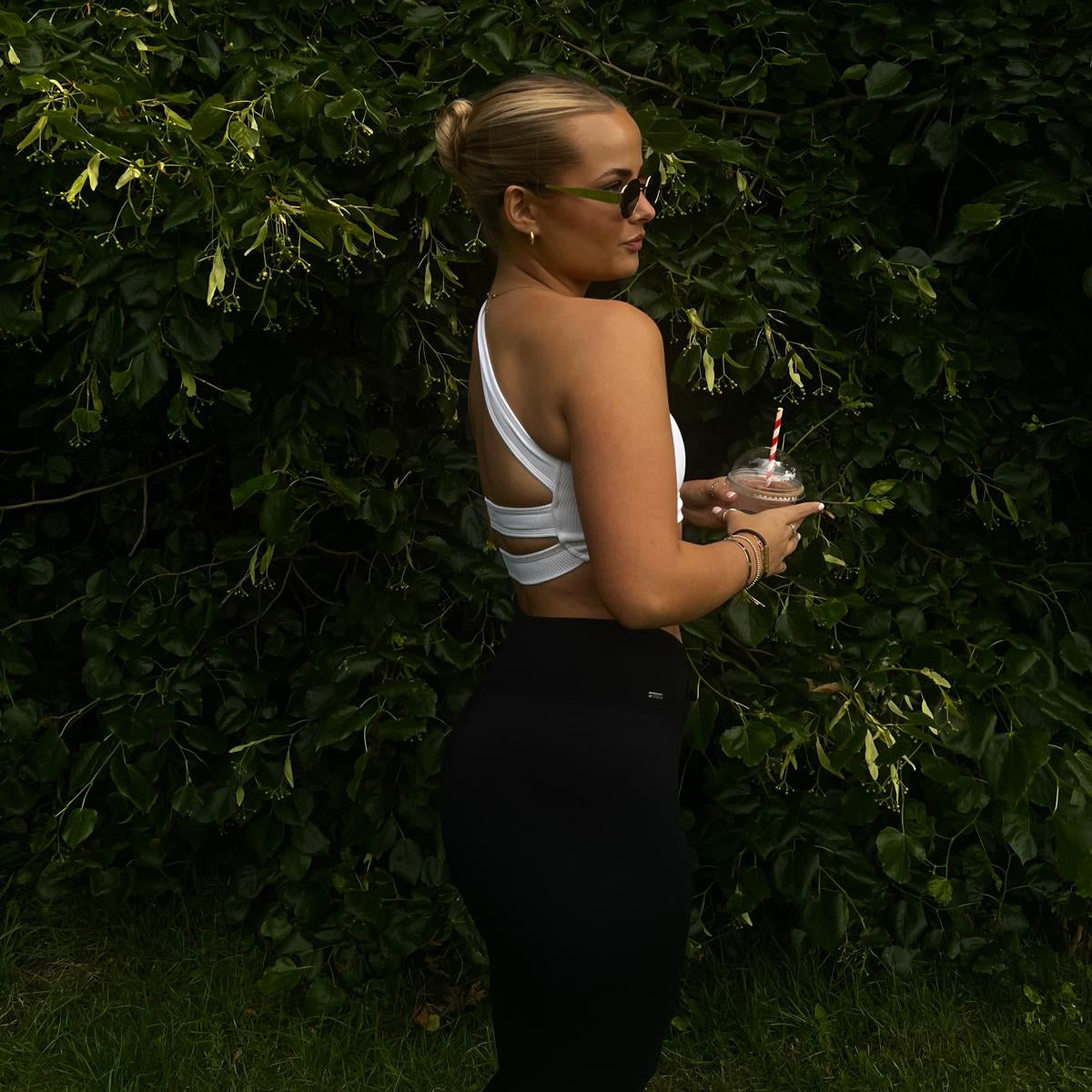 Jura Two Piece Women's Activewear Set with One Shoulder Bra Top | Various