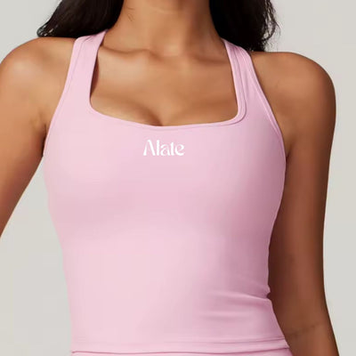 Alate Tennis Collection Women's Pink Activewear Vest Top 