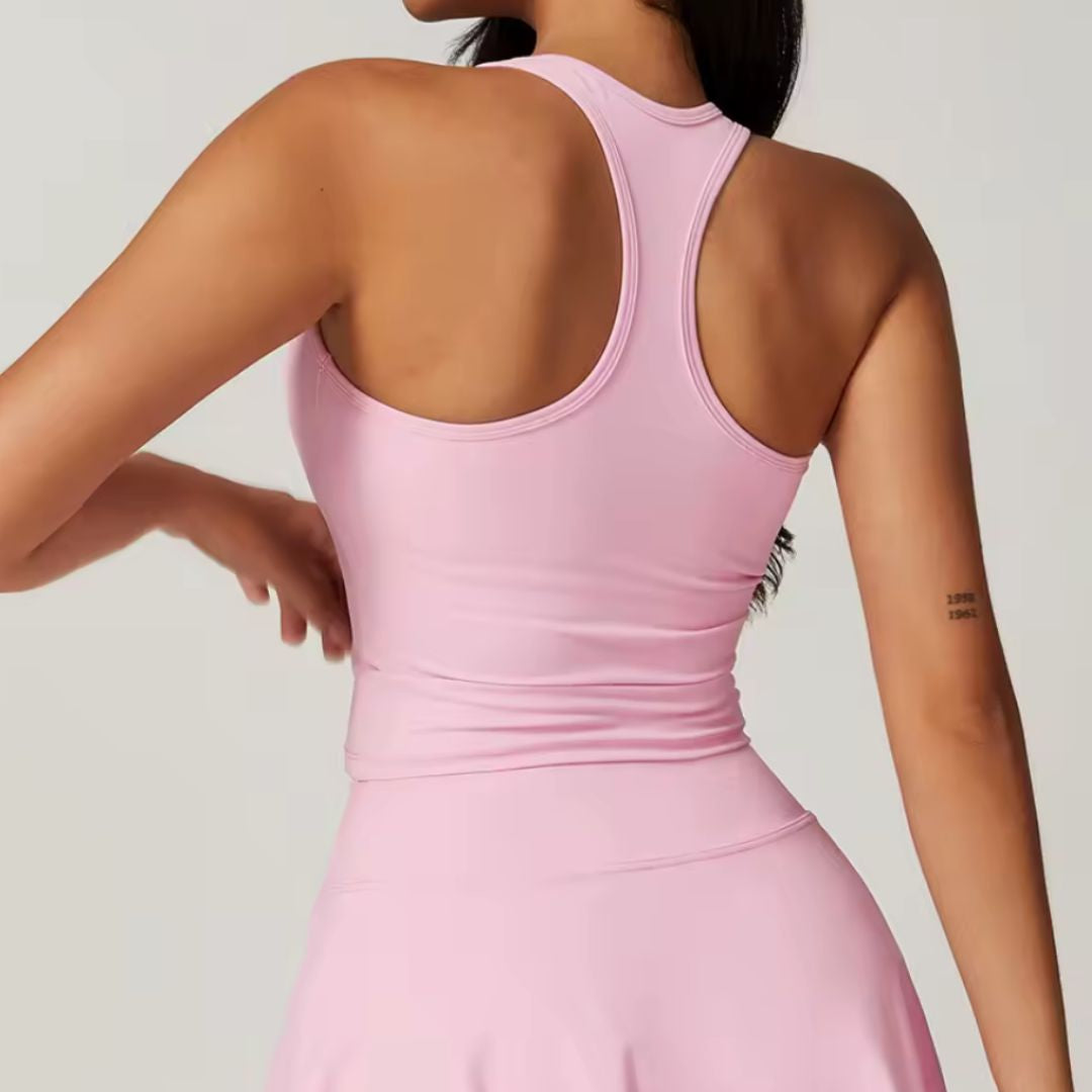 Alate Tennis Collection Women's Pink Activewear Vest Top 