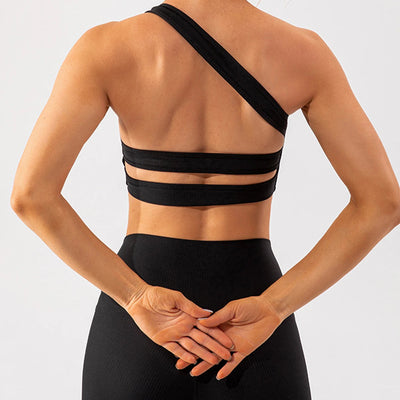 Jura Two Piece Women's Activewear Set with One Shoulder Bra Top | Various