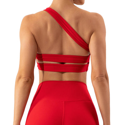 Jura Two Piece Women's Activewear Set with One Shoulder Bra Top | Various