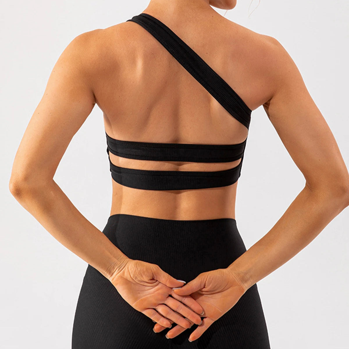 Jura Two Piece Women's Activewear Set with One Shoulder Bra Top | Various