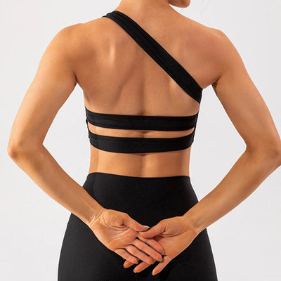 Jura Two Piece Women's Activewear Set with One Shoulder Bra Top | Various