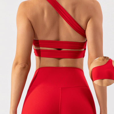 Jura Two Piece Women's Activewear Set with One Shoulder Bra Top | Various