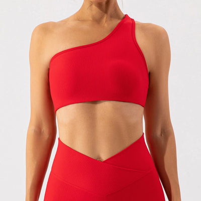 Jura Two Piece Women's Activewear Set with One Shoulder Bra Top | Various