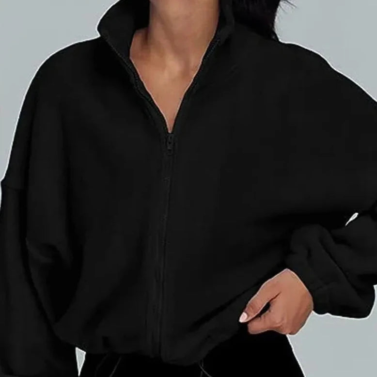 Monaco Women's Stand Up Collar Activewear Fleece with Zipper | Various