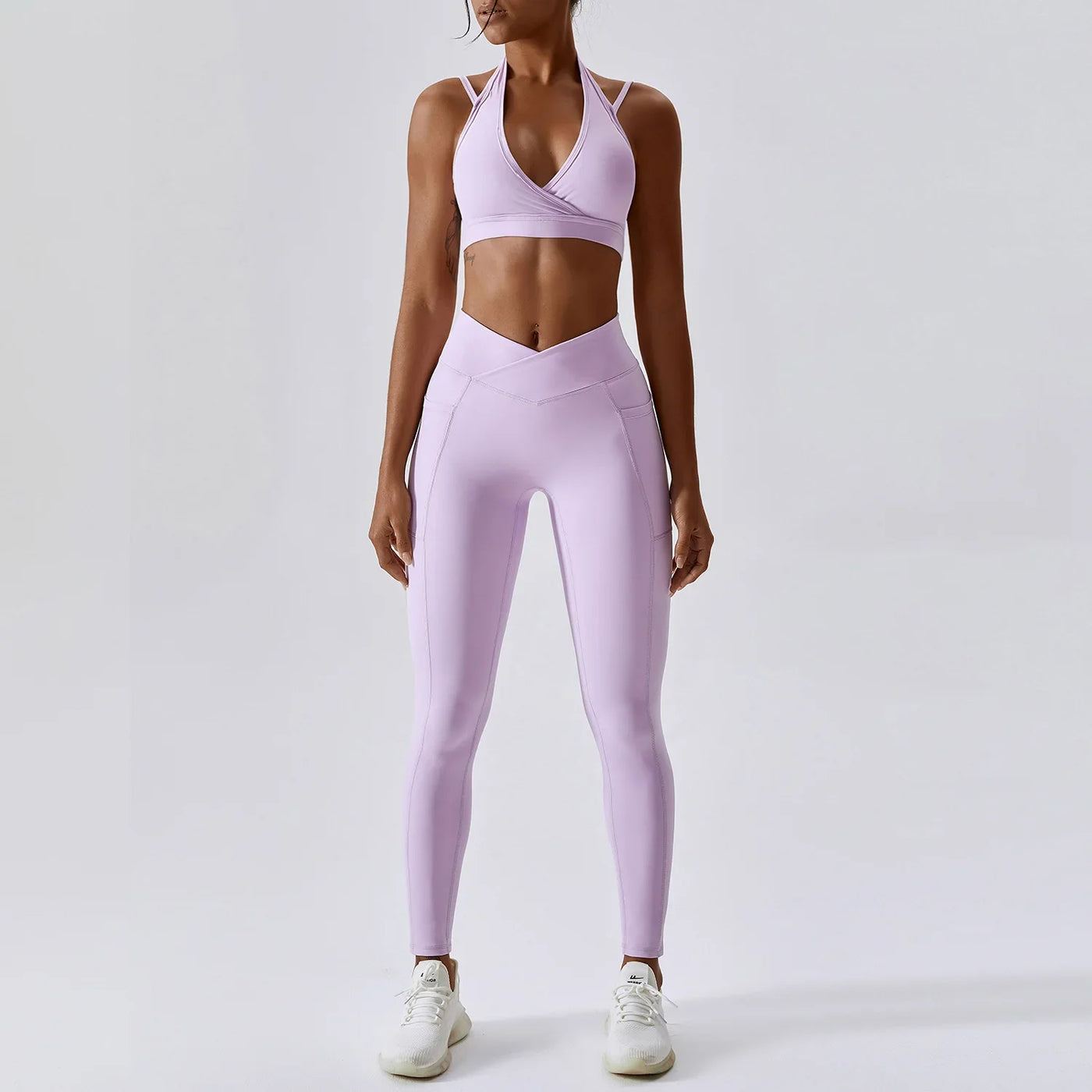 Sorrento Two Piece Seamless Workout Set with Sports Bra | Various