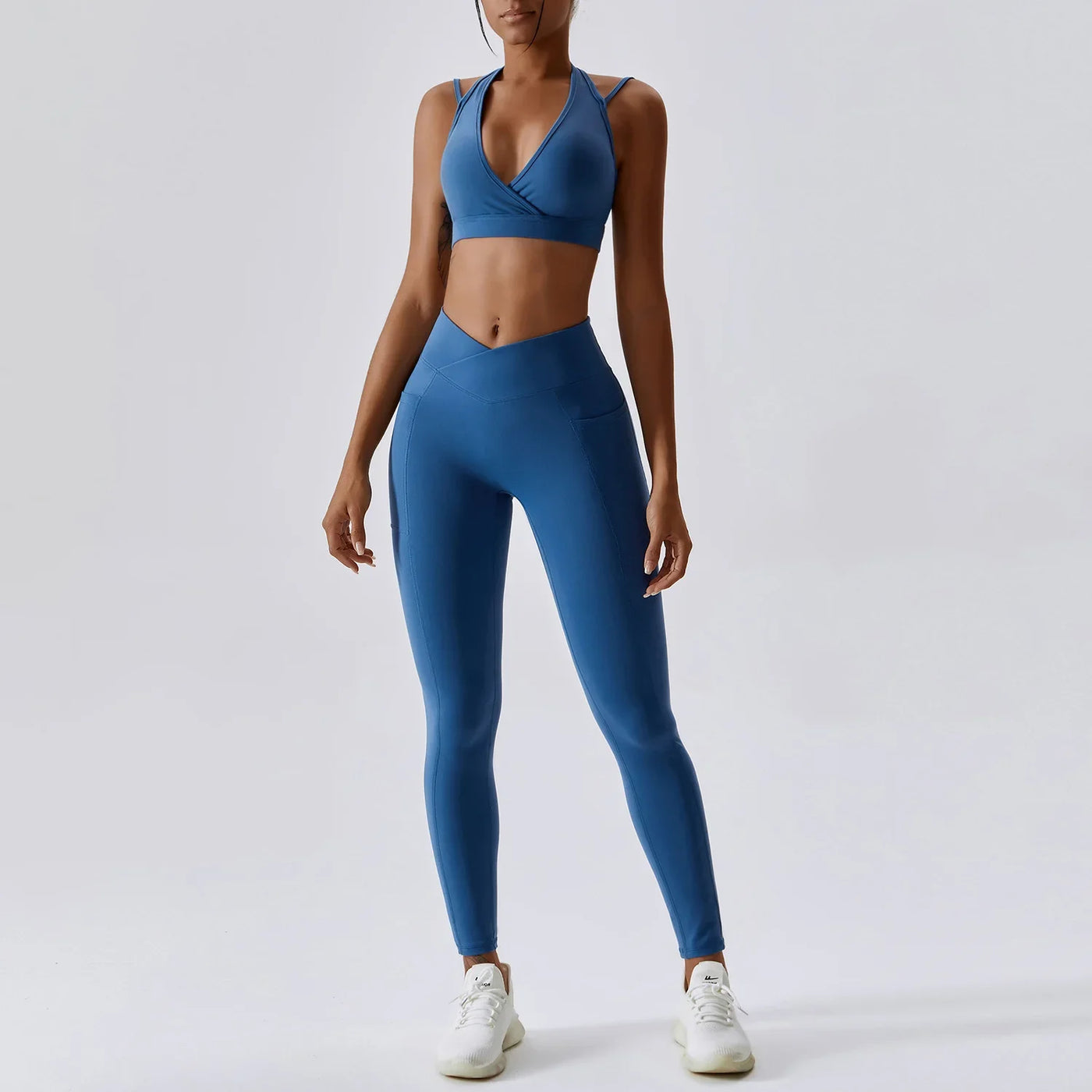 Sorrento Two Piece Seamless Workout Set with Sports Bra | Various