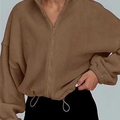 Monaco Women's Stand Up Collar Activewear Fleece with Zipper | Various