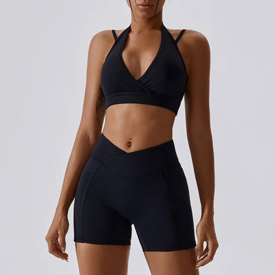 Sorrento Two Piece Seamless Workout Set with Sports Bra | Various